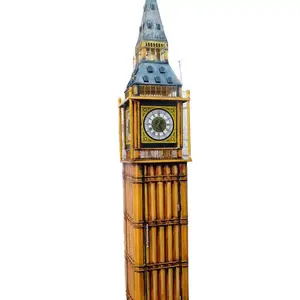 London Big Ben Modell europäischen und amerikanischen Stil Retro Zinn Schrank Schließfach Bar Hotel Dekoration