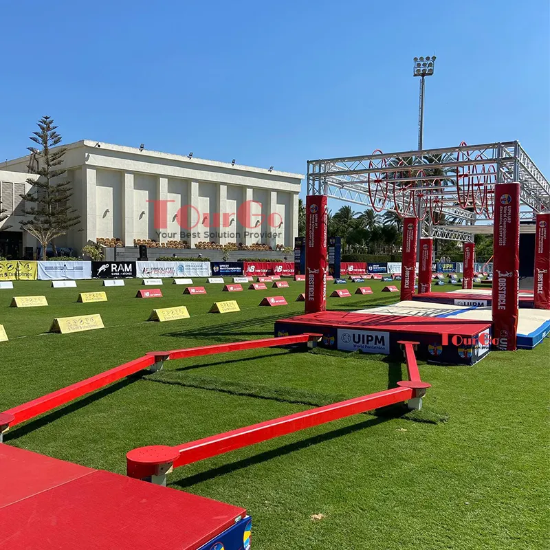Obstáculos para corridas de pentatlo moderno UIPM Olimpíadas Evento Esportivo