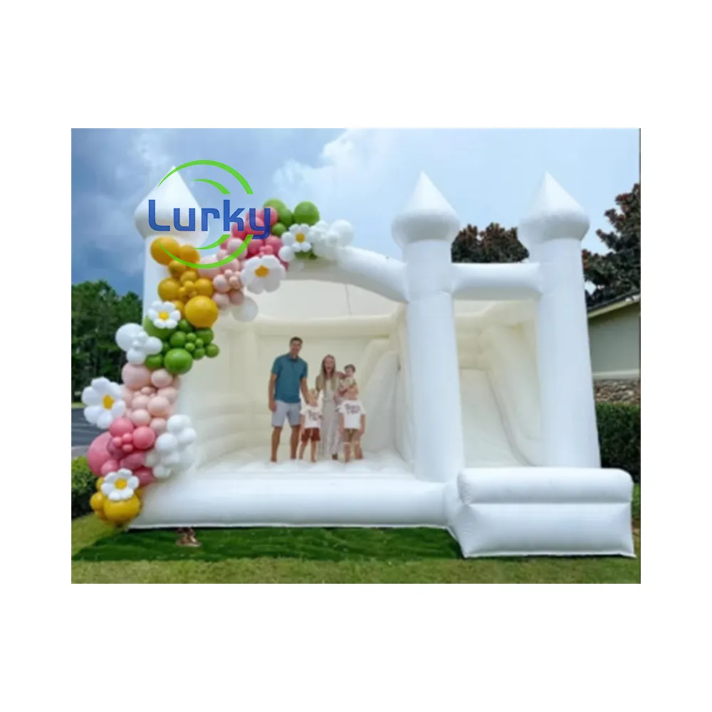 Aluguer de eventos Venda quente Wedding Party Bouncer Inflável Bounce House Bouncy Castle para crianças e adultos