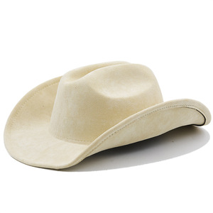 <span class=keywords><strong>Chapeau</strong></span> Lihua à bord roulé, formel, tibétain, de <span class=keywords><strong>cérémonie</strong></span>, style western, cowboy, soleil, pour homme et <span class=keywords><strong>femme</strong></span>, en daim et velours, équestre, casquette de jazz, toutes saisons - Product Image 2