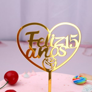 Decoración de cumpleaños para el <span class=keywords><strong>d</strong></span>ía de la madre, decoración de tartas, 15 años, Feliz Dia, Mama, <span class=keywords><strong>Amor</strong></span>, Español - Product Image 3