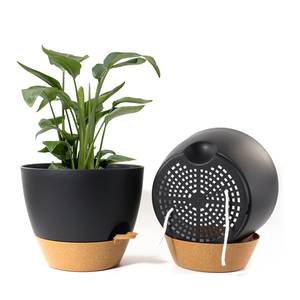 Macetas Modernas de Plástico PP con Autorriego, Orificios de Drenaje, Base Extraíble, Ecológicas, Ligeras, para Interiores/Exteriores - Product Image 3