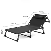Lit pliable - lit simple - lit pour la sieste - lit simple pour la sieste à domicile - lit portable multifonctionnel et confortable