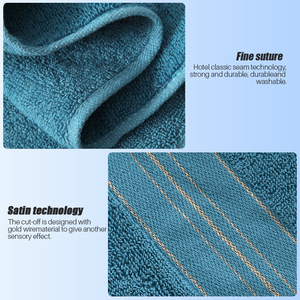 Bán buôn serviette De Bain En coton mềm <span class=keywords><strong>100</strong></span>% bông thoải mái bông Jacquard nhà khách sạn Khăn - Product Image 3