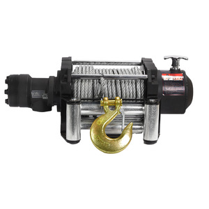 Treuil hydraulique avec câble en acier de 9,3 mm, type crochet, robuste, pour le sauvetage de remorques et la traction des excavateurs - Product Image 1