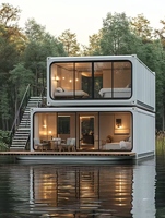 Petite maison préfabriquée avec cuisine et salle de bain petite maison mobile pour hôtel villa bureau ou appartement