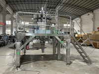 Machine d'usine entièrement automatisée pour le capsulage, le gaufrage, l'emballage, l'étiquetage et le remplissage, haute productivité pour les feuilles de thé, les fruits secs et les noix