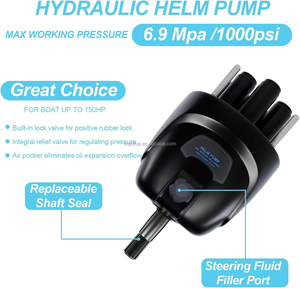 ระบบควบคุมเรือยนต์นอกเรือ 90 แรงม้า/150 แรงม้า/300 แรงม้า ระบบพวงมาลัยไฮดรอลิกและระบบแรงดันน้ำมัน ทำจากพีซีและอะลูมิเนียมพิสตัน - Product Image 5