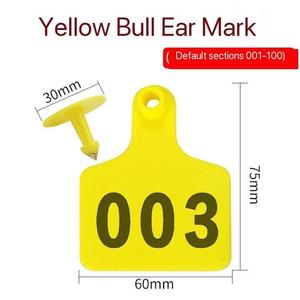 Nueva Etiqueta de oreja de animal Tarjeta de identificación láser llamativa para ganado Granja Ganado y equipo lácteo Etiquetas de pendientes de plástico - Product Image 6
