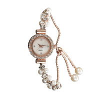 Montre scolaire transfrontalière incrustée de diamants pour étudiantes, cadran élégant, mouvement à quartz, écologique, double rangée