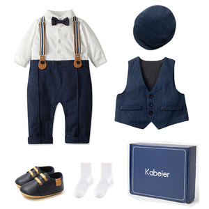 Custom Logo Baby Clothes Wholesale Designer Ribbed Baby Rompers Suit ...