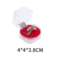 Boîte à bijoux en cristal transparent Manna, boîte rectangulaire en acrylique pour ranger les alliances, emballage haut de gamme pour bijoux fins