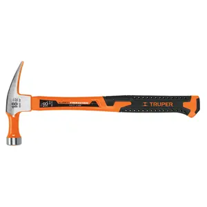 Truper 18 oz dritto martello ad artiglio con manico in fibra di vetro in acciaio al carbonio strumento a mano per la lavorazione del legno per unghie uso industriale misura 16 oz - Product Image 1