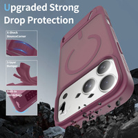 Nueva Funda Magnética para iPhone 18 Pro Max, Acabado Mate Esmerilado, Antigolpes, con Protección para la Lente de la Cámara y Soporte