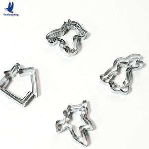 Stainless Steel Cookie Cutters 6Pcs Heart Flower Star Round Baking Utensils Made In China - Product Image 5