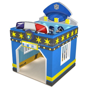 Leber Soft Toddle Park Équipement d'intérieur Mini ville de jeu de rôle interactive en bois, poste de police, 1 an - Product Image 1