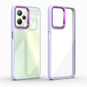 Accessori mobili placcatura fotocamera trasparente TPU PC <span class=keywords><strong>custodia</strong></span> rigida in plastica per telefono Cover posteriore per <span class=keywords><strong>Realme</strong></span> C35 C31 C25 C21Y GT Neo 3T C30 9i 8 - Product Image 6