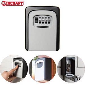 Coffret de sécurité mural en zinc poli de haute sécurité avec serrure à code à 4 chiffres, marque JXD, pour le rangement des clés - Product Image 6
