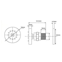 Jet de douche mural dissimulé en laiton et acier inoxydable, rond ou carré, pour salle de bain et spa modernes