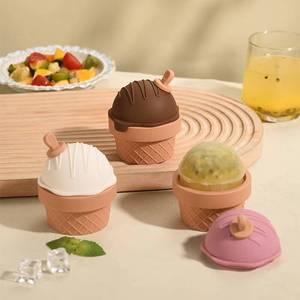 Lot de moules à glaçons sphériques en silicone réutilisables, écologiques et portables, 7 couleurs, recyclables et compatibles lave-vaisselle pour la vente en gros - Product Image 1