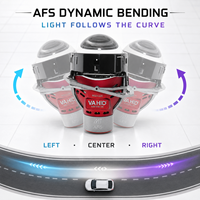 Phare de voiture AFS Dynamic Bending 3 pouces Bi-LED 6000K 12V 24V, projecteur à faisceau haut et bas, lentille de phare LED, éclairage automobile de rechange