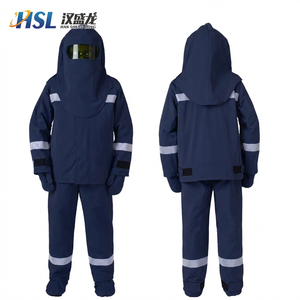Traje de Protección Contra Arco Eléctrico de Alto Nivel 40 <span class=keywords><strong>Cal</strong></span> - Traje de Protección Eléctrica Completo Resistente al Calor de Nivel 4 ATPV 40cal/cm² con Capucha - Product Image 1