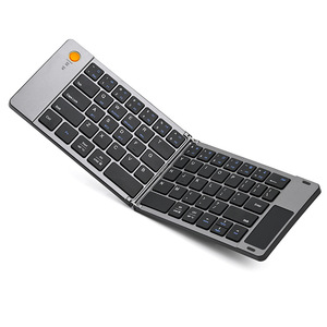 <span class=keywords><strong>Tastiera</strong></span> Bluetooth Pieghevole con Touchpad Ricaricabile Tascabile per iPad <span class=keywords><strong>iPhone</strong></span> Smartphone Tablet Laptop - Product Image 1
