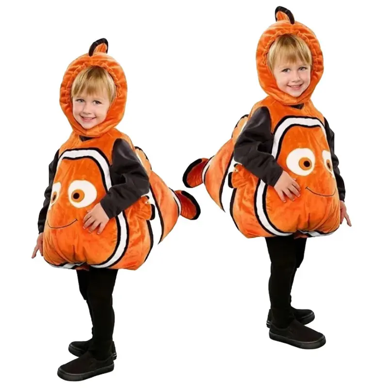 Vêtements pour enfants de Noël Vêtements de balle du Nouvel An Performance animale Garçons et filles Vêtements de poisson clown