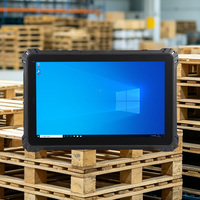Tablette robuste Windows certifiée CE TPM 2.0 avec lecteur d'empreintes digitales, écran 10,1 pouces, Windows 10, stockage 256 Go, capteur d'empreintes digitales optique, RS232