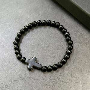 Bracelet en pierre naturelle avec perles de verre colorées, symbole de compassion et de gentillesse, fabrication sans soudure, assurance commerciale directe usine - Product Image 5