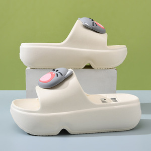 Sandales d'été pour femmes Guru en EVA, roses, à bout ouvert, semelle épaisse antidérapante, imprimé animal mignon, pour l'extérieur - Product Image 3
