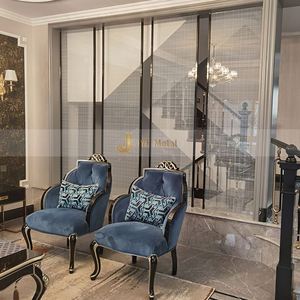 EX708 Modern Laser Cut Stainless Steel Foldable Multi-Functional Durable Partition <b>Walls</b> and <b>Screens</b> for Living Room Home - Product Image 4