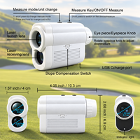 Télémètre laser de golf en gros avec fonction de compensation de pente, optique 6X et fonction de verrouillage du drapeau, couleurs et emballage OEM pour marques