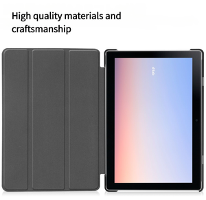 ใหม่เคสป้องกันอัจฉริยะพับไ<span class=keywords><strong>ด</strong></span>้สามทบมีขาตั้งเคสกันกระแทก<span class=keywords><strong>ด</strong></span>้านหลังพร้อมฟังก์ชั่นปลุกอัตโนมัติสำหรับ DoCoMo dtab D-51c 10.1นิ้ว - Product Image 4