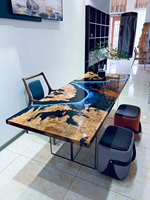 Résine époxy transparente comme du cristal, résine de coulée profonde pour table en résine, jusqu'à 5-10 cm (rapport 2:1)
