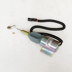 New 12V nhiên liệu shutoff van cho Dong feng xe tải dcec 6c8.3 động cơ diesel nhiên liệu bơm <span class=keywords><strong>solenoid</strong></span> 3930235 kim loại máy móc động cơ trang trại - Product Image 1