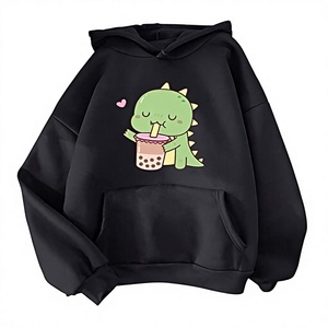 JAC22 DZ54182 Colección Primavera Verano Sudadera Casual con Capucha, Estampada, de Punto, Holgada, de Manga Corta y con Cierre para Mujer - Product Image 2