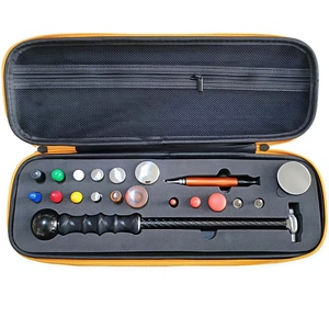 Kit de réparation de carrosserie automobile en fibre de carbone, marteau en alliage de titane avec têtes interchangeables, outils de débosselage sans peinture (PDR) - Product Image 1