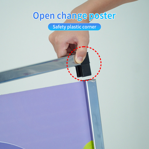 Tablero sándwich Letreros de Casa Abierta de acero para bienes raíces un marco Letrero de acero Soporte lateral - Product Image 3