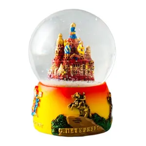 Russia souvenirs snow globes