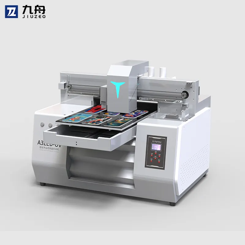 A3 UV Flatbed Printer casing telepon mesin cetak Digital UV Printer Inkjet untuk cangkir botol kaca