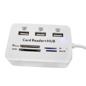 Hub lecteur de cartes USB 3.0 multi-en-1 avec fentes SD, Micro SD, MS, <span class=keywords><strong>M2</strong></span> pour ordinateur portable et PC - Product Image 2