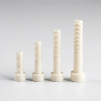 Vis en céramique de zircone haute résistance, tête cylindrique à six pans creux, boulon fileté isolant en ZrO2, tailles personnalisées