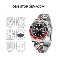 Montres à logo personnalisé à faible MOQ, très vendues, verre saphir, mouvement automatique japonais NH35, montre mécanique de plongée pour homme, OEM
