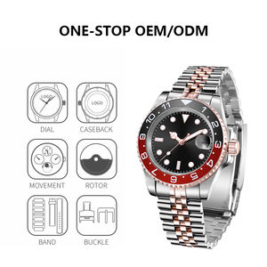 Montres à logo personnalisé à faible MOQ, très vendues, verre saphir, mouvement automatique japonais <span class=keywords><strong>NH35</strong></span>, montre mécanique de plongée pour homme, OEM - Product Image 4