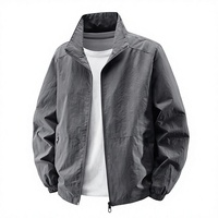 Nouvelle veste homme col montant printemps-automne 2026, légère, imperméable, décontractée et tendance
