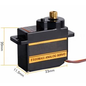 ES08MA II 12g/1.8kg/10seg Mini Servo con Engranajes Metálicos - Product Image 4