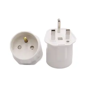 Connecteur UK pour adaptateur de voyage, version française Schuko, 1 pièce