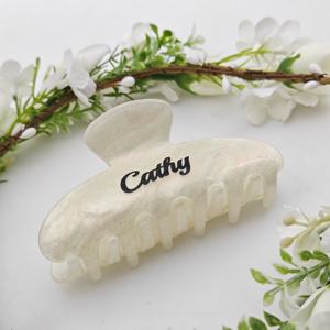 أزياء كورية متعددة الاستخدامات من Sheshares إكسسوارات شعر أكريليك مخصصة اسم مقاطع شعر - Product Image 3