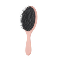 Brosse à cheveux en poils de sanglier sèche et humide à coussin d'air de marque privée d'usine pour femmes
